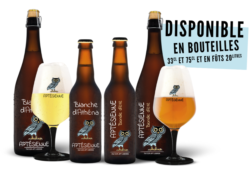 famille de bouteilles blonde blanche